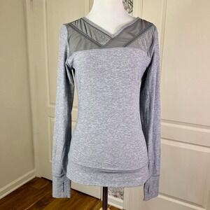 Lululemon Long Sleeve Mesh Just Breathe Top Women's Size 4? Gray